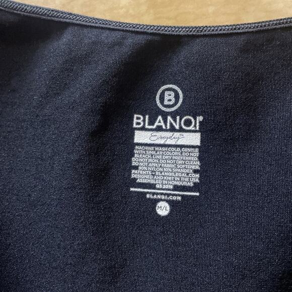 Blanqi Everyday Maternity Crewneck Mini Dress Cap Sleeve Ruched Bodycon M L - Picture 6 of 6